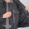 Hot Leathers JKM1024 Men’s Black All Weather Armored Nylon Jacket with Utility Pocket