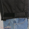 Hot Leathers JKM1025 Men’s Black Armored Nylon Mesh Jacket with Reflective Piping and Utility Pocket
