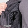 Hot Leathers JKM1025 Menâ€™s Black Armored  Nylon Mesh Jacket with Reflective Piping and Concealed Carry Pocket