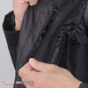 Hot Leathers JKM1025 Men’s Black Armored Nylon Mesh Jacket with Reflective Piping and Utility Pocket