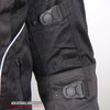 Hot Leathers JKM1025 Men’s Black Armored Nylon Mesh Jacket with Reflective Piping and Utility Pocket
