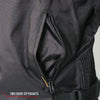 Hot Leathers JKM1026 Menâ€™s Black Nylon Jacket with Orange Reflective Trim