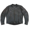 Hot Leathers JKM1027 Men’s Black ‘Utility-Pocket’ Leather Jacket