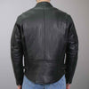Hot Leathers JKM1027 Men’s Black ‘Utility-Pocket’ Leather Jacket