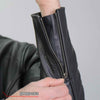 Hot Leathers JKM1027 Men’s Black ‘Utility-Pocket’ Leather Jacket