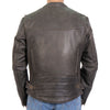 Hot Leathers JKM1029 Men’s Distress Brown ‘Utility-Pocket’ Leather Jacket
