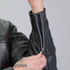 Hot Leathers JKM1030 Men’s Black ‘Utility-Pocket’ Leather Jacket with Flannel Lined Hood