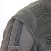 Hot Leathers JKM1033 Men’s Distress Grey ‘Café Racer' Leather Jacket with Utility Pockets