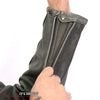 Hot Leathers JKM1033 Men’s Distress Grey ‘Café Racer' Leather Jacket with Utility Pockets