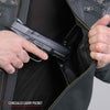 Hot Leathers JKM2002 Men’s Black ‘Reflective Skull' Printed Leather Jacket with Utility Pockets