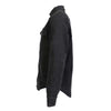 Men's black denim flannel long sleeve shirt with armor from Hot Leathers Jackets collection, featuring classic style and durable fabric.