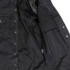 Men's Black Denim Flannel Long Sleeve Shirt with Armor by Hot Leathers, classic style, durable fabric, and protective features.