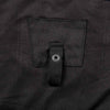 Men's black denim flannel long sleeve shirt with armor by Hot Leathers, featuring a classic design and rugged style.