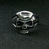Hot Leathers Men's Punisher Skull stainless steel ring, rugged accessory with detailed skull design, perfect for motorcycle or edgy fashion.