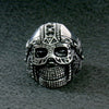 Hot Leathers JWR2105 Men's Cyborg Skull Stainless Steel Ring