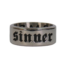 Hot Leathers JWR2146 Men's Silver 'Wide Band Sinner' Stainless Steel Ring
