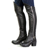 Hot Leathers LCU1002 Women's Black Lambskin Leather Side Zip Leggings