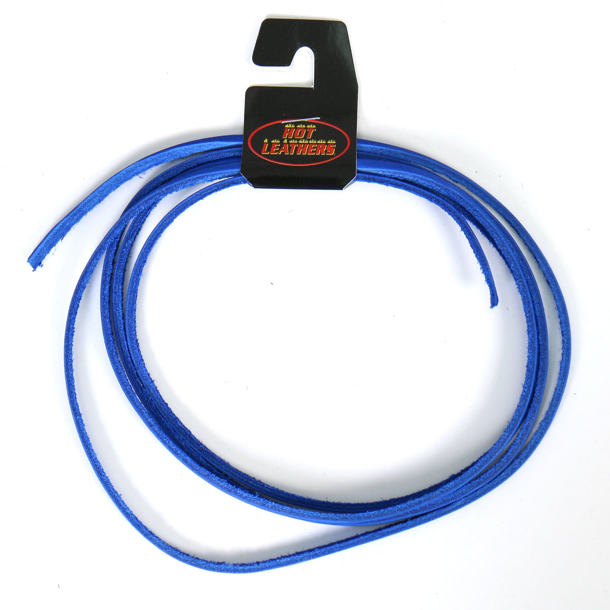 Blue leather lace for accessories by Hot Leathers, 72-inch long, crafted for durable and stylish fastening.