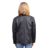 Milwaukee Leather youth black leather jacket with front zipper, designed for kids, featuring a stylish and durable leather exterior.