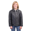 Milwaukee Leather LKK1940 Youth Size JD Black Leather Jacket with Front Zipper - HighwayLeather
