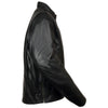 Milwaukee Leather men's black scooter style motorcycle jacket with removable thermal liner and classic design.