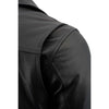 Milwaukee Leather men's black Pistol Pete motorcycle vented leather jacket with utility pockets, tall sizes, and rugged style.