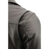 Milwaukee Leather Men's black Pistol Pete motorcycle vented leather jacket with utility pockets, tall sizes, and rugged style.