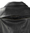 Milwaukee Leather men's black genuine leather motorcycle jacket with police style design, 1.3mm thick biker jacket for men.