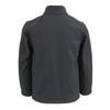 Milwaukee Leather youth black waterproof soft shell jacket with zipper front, lightweight and soft for kids, shown on a hanger.