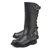 Black leather motorcycle boots for women, MB255 Dream Girl by Milwaukee Leather, featuring a 12-inch tall design and sturdy construction.