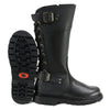 Milwaukee Leather MB255 Dream Girl women's 12-inch black leather motorcycle boots with rugged design and sturdy sole.