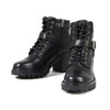 Milwaukee Leather MBL9316 Women's Black Leather Lace Front Boot with Harness Ring