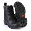 Milwaukee Leather MBL9327 Women's Black Leather Motorcycle Riding Boots with Dual Zipper Closure