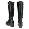 Milwaukee Leather MBL9442 Women Black Lace-Up Tall Boots with Platform Heel