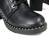 Milwaukee Leather MBL9442 Women Black Lace-Up Tall Boots with Platform Heel