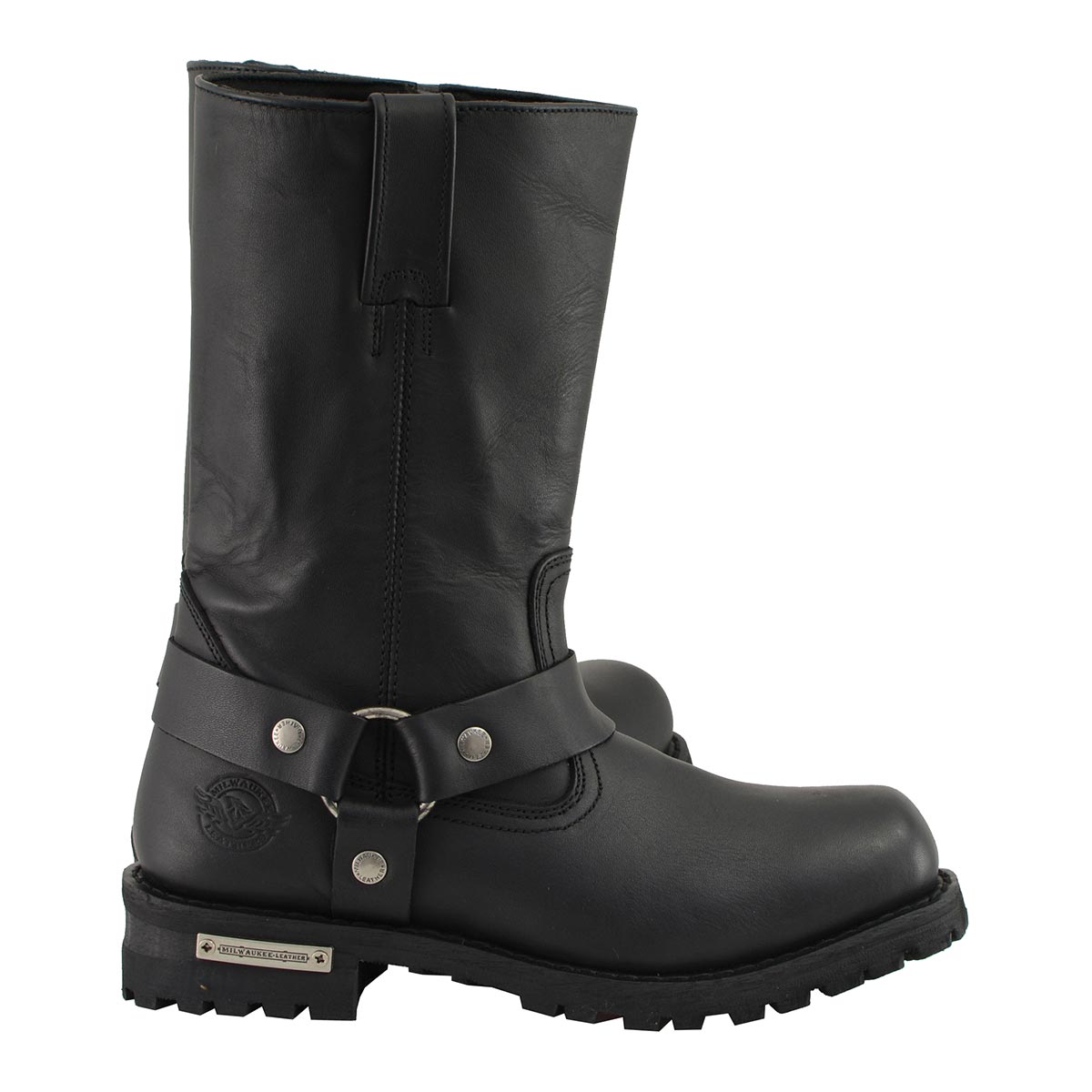 MBM131 Men's Black 11-Inch Classic Square Toe Harness Boots