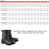 Milwaukee Leather MBM9040 Men's Black 6-inch Classic Engineer Morocycle Leather Boots with Side Zipper