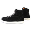 Milwaukee Leather men's black suede street riding boots with reinforced ankle support and sturdy sole.