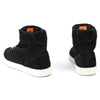 Milwaukee Leather men's black suede riding boots with reinforced ankle support and street style design.