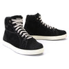 Milwaukee Leather men's black suede street riding boots with reinforced design and ankle support for motorcycle riding.