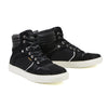 Milwaukee Leather men's black suede waterproof riding boots with reinforced ankle support and street style design.