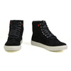 Milwaukee Leather men's black suede street riding boots with reinforced ankle support and waterproof design.
