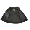 Milwaukee Leather men's black denim jacket with removable hoodie, featuring stylish design and durable fabric.