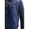 Milwaukee Leather MDM1000 Men's Blue Denim Jacket with Removable Hoodie