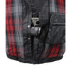 Milwaukee Leather men's black waxed denim jacket with armor, classic MC style, featuring visible stitching and front pockets.