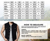 Milwaukee Leather Men's 'Brute' blue denim vest with concealed snap buttons, V-neck, side lace details, and hidden zipper.