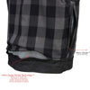 Milwaukee Leather men's black waxy coated denim vest with patch details, casual club style vest for men.