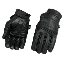 Milwaukee Leather MG7535 Men's Black Leather i-Touch Screen Compatible Gel Palm Motorcycle Hand Gloves w/ Flex Knuckles