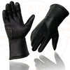 Milwaukee Leather MG7701 women's insulated leather biker gloves with reflective piping, i-Touch fingertips, and wiper blade feature.