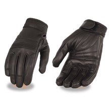 Milwaukee Leather MG7735 Women's 'Flex Knuckles' Black Premium Leather Gloves with Gel Palms